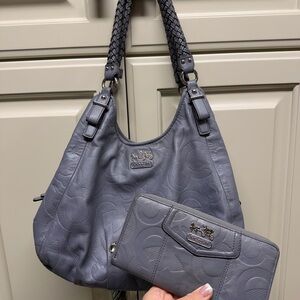 Coach Lavender/blueish gray Women's Bag and Wallet Set